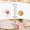 500 Heart Stickers Envelope Sealer - Love Stickers for Wedding,
