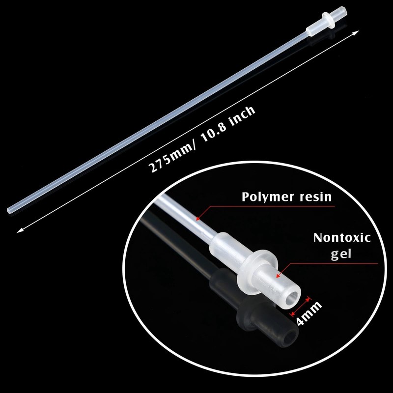 Weewooday 50 Pcs Disposable Artificial Insemination Rods Disposable Breeding Rod