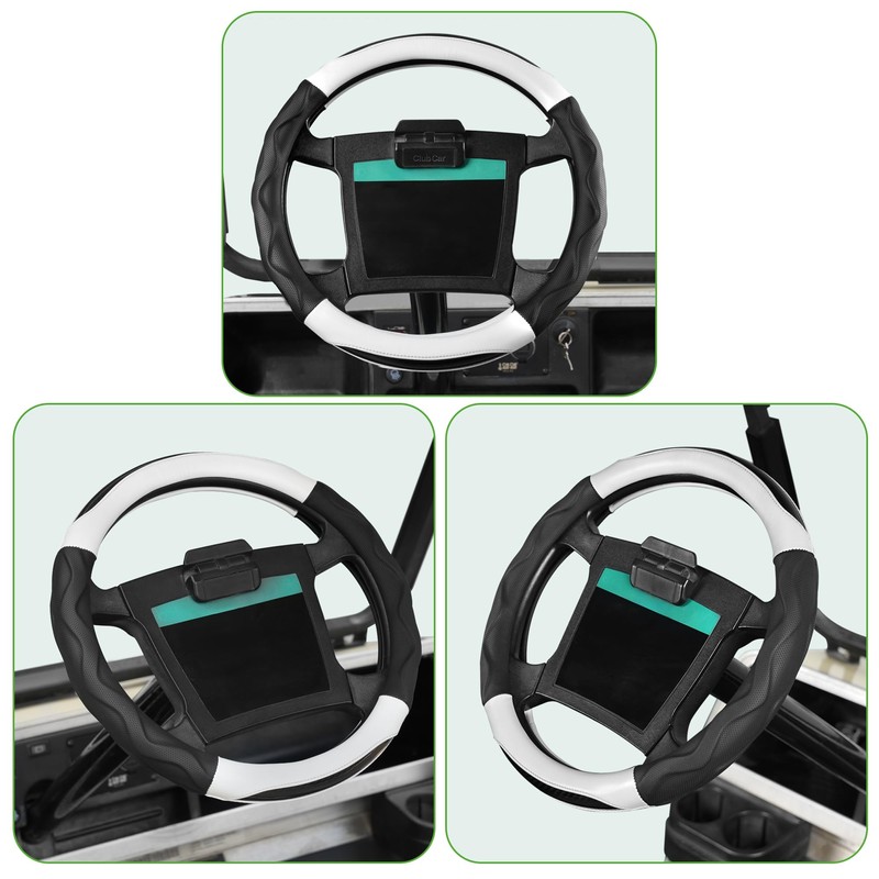 10L0L 14 Inch Golf Cart Steering Wheel Covers for Yamaha,