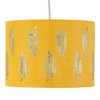 firstchoicelighting Ochre Yellow Pendant Shade, Easy Fit Ceiling Lightshade, Fern