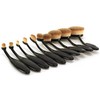 Unbranded Beauty Experts Set of 10 Oval Beauty Brushes -