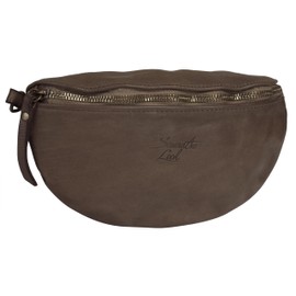Samantha Look Crossover Bag Genuine Leather Women | Made in Italy, Vintage Belt Bag | 022061, taupe