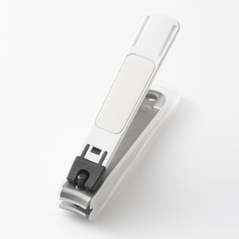 Kai Corporation KE0122 Nail Clippers Type001 M, White, Curved Blade, Made in Japan