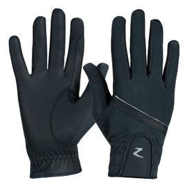 Horze Evelyn Women's Breathable Gloves, Womens, 31680, Black, 9