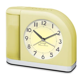 Westclox Big Ben Moon Beam Quartz Analog Alarm Clock Yellow with USB 44000Y
