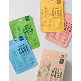 Yada [야다] 데일리 베지 마스크 10매 4종 (택1) [Yada] Daily Veggie Mask 10 Sheets 4 Types (Choose 1)