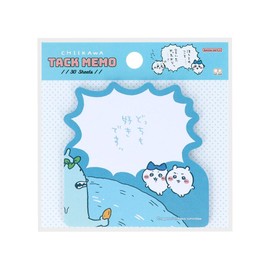 Sunstar Stationery S2848040 Chiikawa Goods, Sticky Notes, Illustration, I Love Both