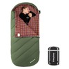 KingCamp Sleeping Bag for Adults, Extra Wide Flannel Sleeping Bag