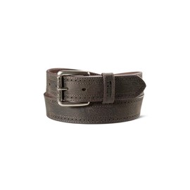 ARIAT Mens Work Leather Belt 1 1/2" Perforated Edge Dark Brown A1700334 (32)