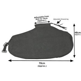 Spares2go Debris Collection Bag compatible with MacAllister 3000W MBVP3000M MBVP3000P Garden Vacuum Leaf Blower