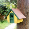 Spring World Cedar Bird House for Wrens and Chickadees. National