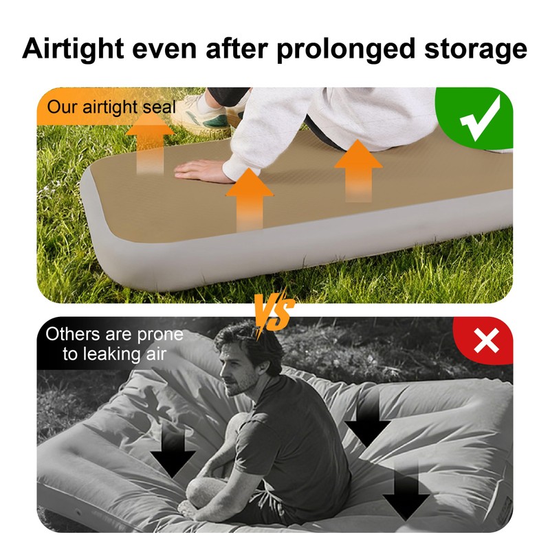 HotMax 4" Drop Stitch Air Mattress, Leak-Proof Inflatable Sleeping Pad