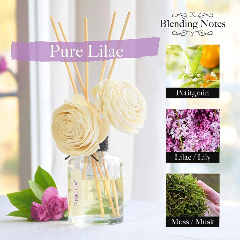 Aronica Twin Sola Diffuser - Pure Lilac Fragrance, 160ml /