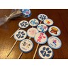 Blue Character Cupcake Toppers