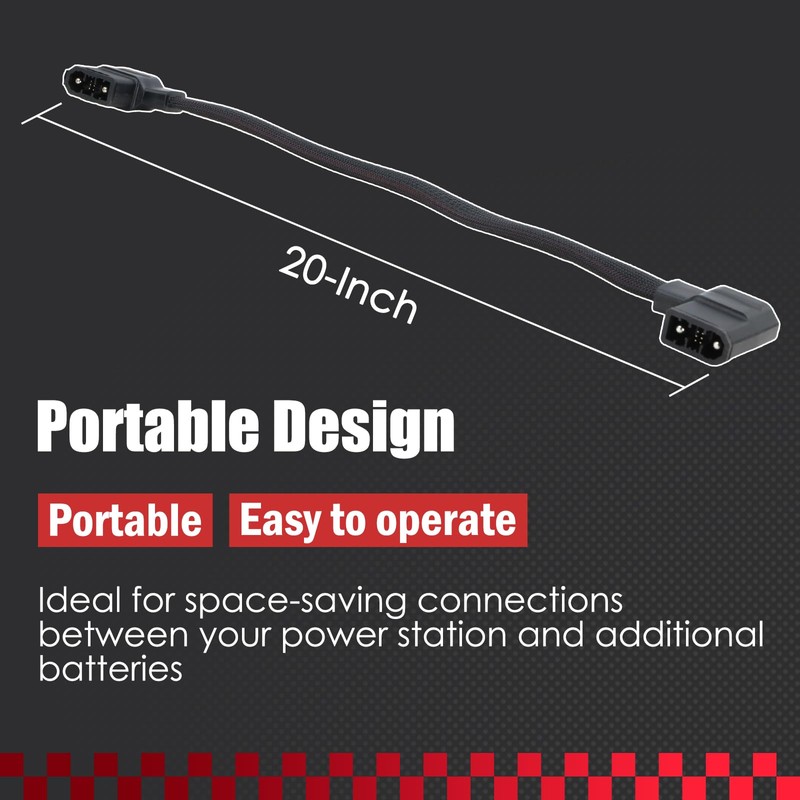 XT150 Extra Battery Cable Compatible with EcoFlow Delta Max, Delta
