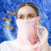 Summer Earloop Mask Multi Neck Gaiter Sports Sunshade Washable Breathable Cool Mask Bicycle Gray