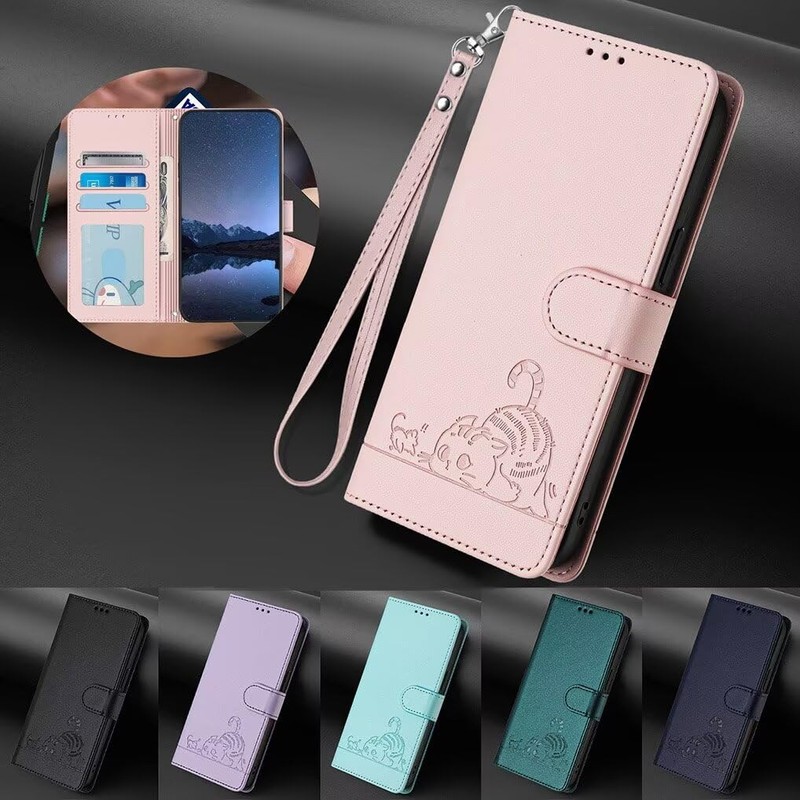SEAHAI Case for Ulefone Note 19, Cute Cat Pattern Premium