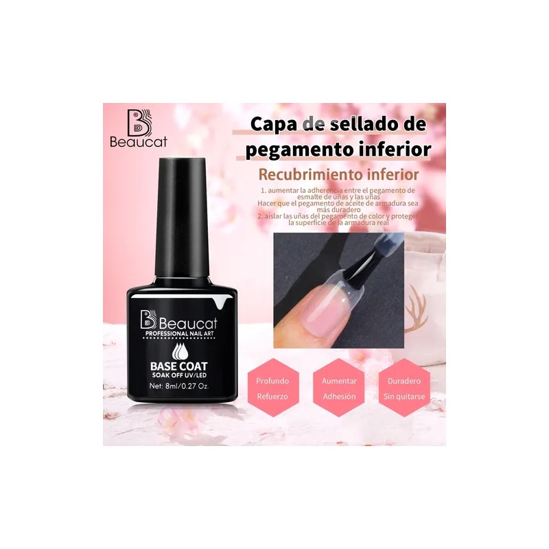 Kit Para De Uñas Polygel Completo Acrilicas Beaucat 18 Pcs