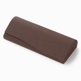 Looca Eyeglass Case [Simple & Stylish] Slim, Stylish, Cute, Hard, For Women, dark brown