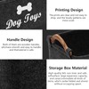 BEELUKY Dog Toy Storage, Felt Storage Box for Dog Toys,