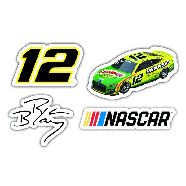 Ryan Blaney #12 NASCAR Cup Series 4 Pack Laser Cut