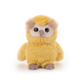 Apricot Lamb Smart Owl Plush Toys for Children, Soft Cute Cuddly Toy for Baby Girls and Boys, Fluffy Smart Owl Yellow, 18 cm
