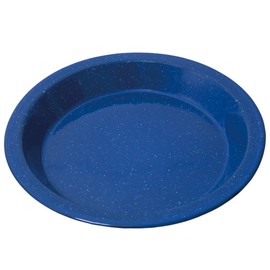 Campfire Enamel Flat Plate, 27 cm Size, Navy