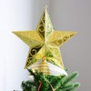 TENDYCOCO 20cm Star Tree Topper Christmas Tree Topper 5 Point