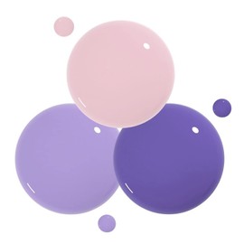 duri Nail Polish, DURI-204 Love Is Blind, 3 Piece Set, Light Purple, Light Pink, Purple Combo, Glossy Finish, Quick Drying, 0.45 Fl Oz each