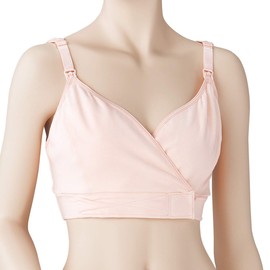 Oosaki Medical Friendly Mom Half Top Nursing Bra Pink (LL-3L)