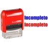 ExcelMark Self-Inking Rubber Teacher Grading Stamp - Incompleto