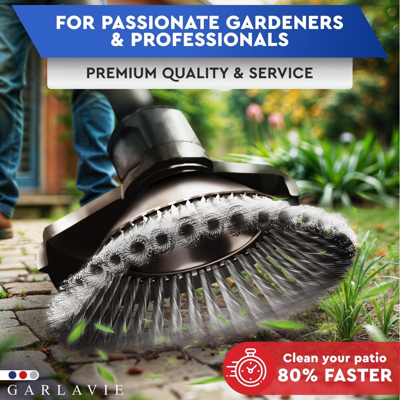 Heavy-Duty Steel Trimmer Head – Universal Fit Wire Brush for