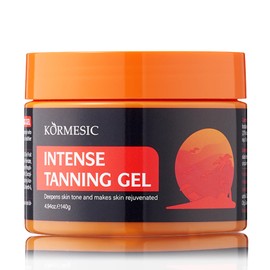 Intensive Tanning Gel with Carrot & Coconut Oil - Tanning Bed Lotion Accelerator - Waterproof Aun Tanning Lotion - Tanning Gel to Nourishing & Hydrating - Indoor Tanning Lotion for All Skin Types
