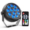 U`King Rechargeable Stage Light 12LED Mini Par Light Battery RGB