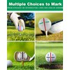 Geeorzo Golf Ball Marker Kits, 4 Pieces Alignment Sets for