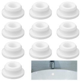 Pack of 10 Sink Overflow Covers, Overflow Covers for Sinks, Reusable Sink Overflow, Practical Sink Overflow Cover for Sink Covers in the Kitchen