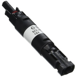 Renogy 15A Male and Female Connector Waterproof in-Line Fuse Holder w/Fuse, Black