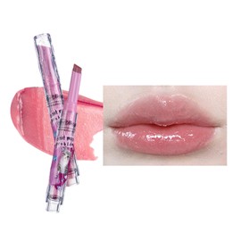 Flortte Melting Sheer Lip Lip Gloss, High Coloring Lip, Blood, Lipstick, No Shedding, No Smudging Makeup, Lipstick, Moisturizing, Colored Lip, Glossy, Long Lasting, Long Lasting (S01)
