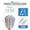 Pack of 2 Industrial Mop Heads Replacement, PY.16 Pure Yarn