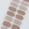 JMEOWIO Glitter Nail Foil UV Hardening Gel Nail Strip Sticker