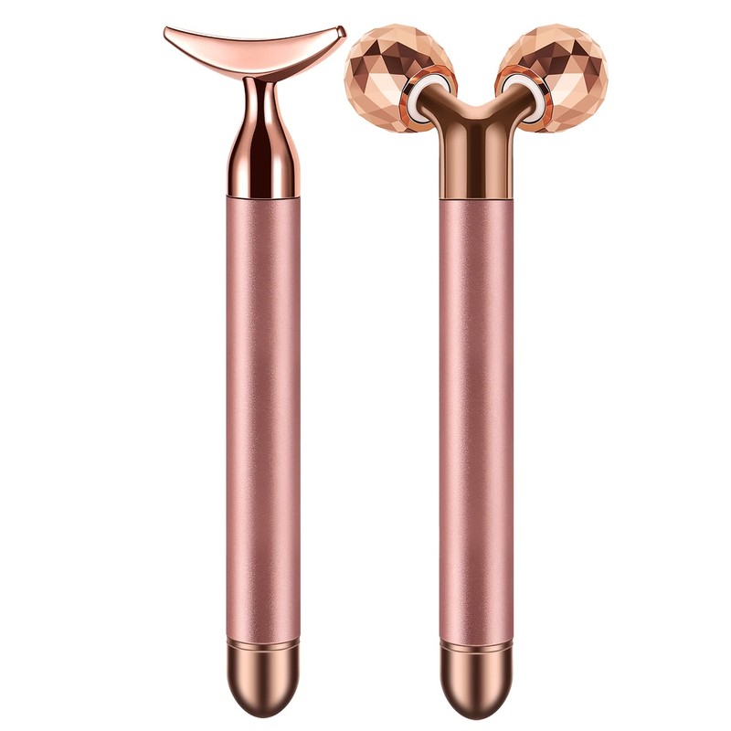 SSGP 2-in-1 Electric Face Massager with 3D Roller and Crescent-Shape