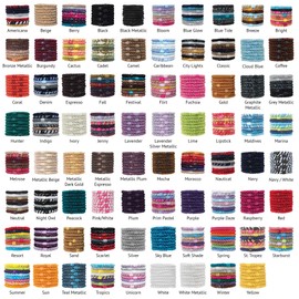 L. Erickson Grab & Go Ponytail Holders, Metallic Espresso, Set of Eight - Exceptionally Secure with Gentle Hold