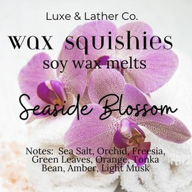 Wax Squishies - 7.5 oz Variety of Scents! Squeeze Wax, Squeezable Wax Melts home fragrance amazing scents:_Seaside Blossom