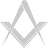 Simple Square & Compass Without G Masonic Vinyl Decal -