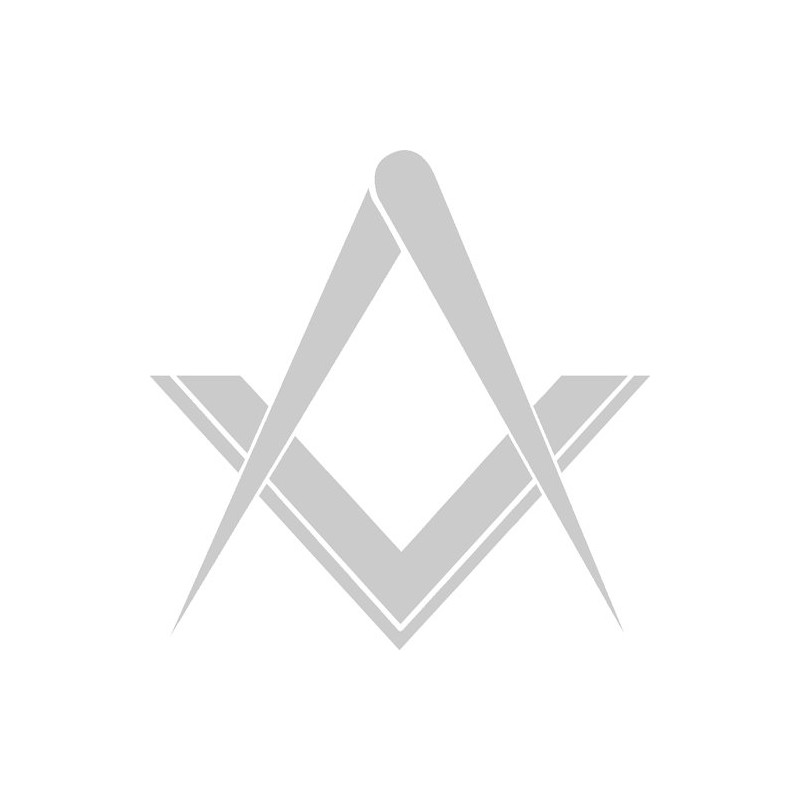 Simple Square & Compass Without G Masonic Vinyl Decal -