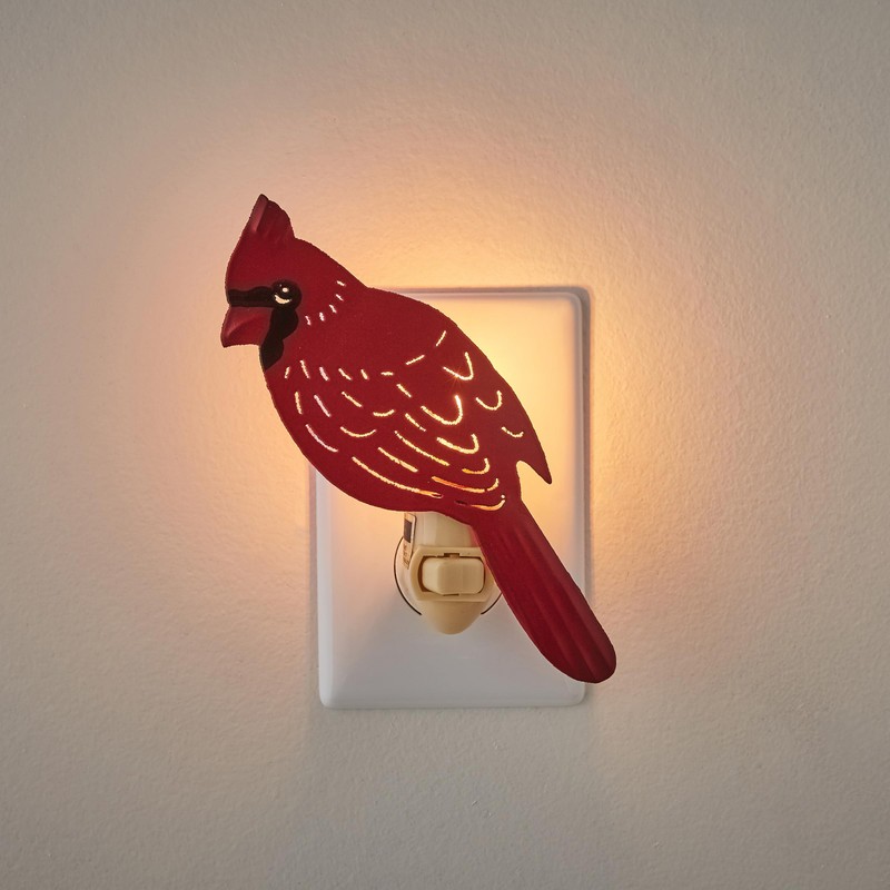 Park Designs Cardinal Night Light - Red
