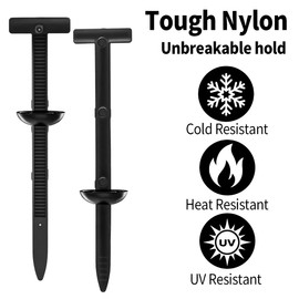 Nylon Universal Cable Tie Buckle,Universal Cable Tie Buckle for Auto,50PCS Self-Locking T Rivet Zip Ties for Car Repairs, Garden, Workshop & Goods Shelves