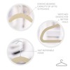 Simplify Extra Wide 21” Velvet Coat Hangers | 6 Pack