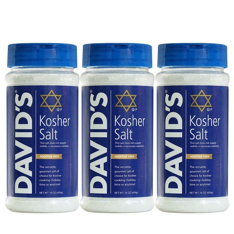 David's Kosher Salt Canister 16.0 Oz(Pack of 3)3
