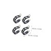 LABRIMP 44pcs Stainless Steel Cable Clamps with Rubber Cushion Durable
